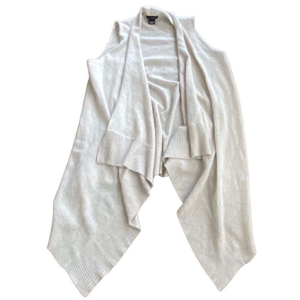 BLOOMINGDALE’S 100% Cashmere Sweater Vest Gilet Grey Large